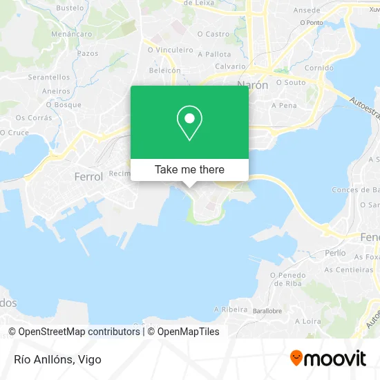 Río Anllóns map