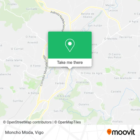 Moncho Moda map