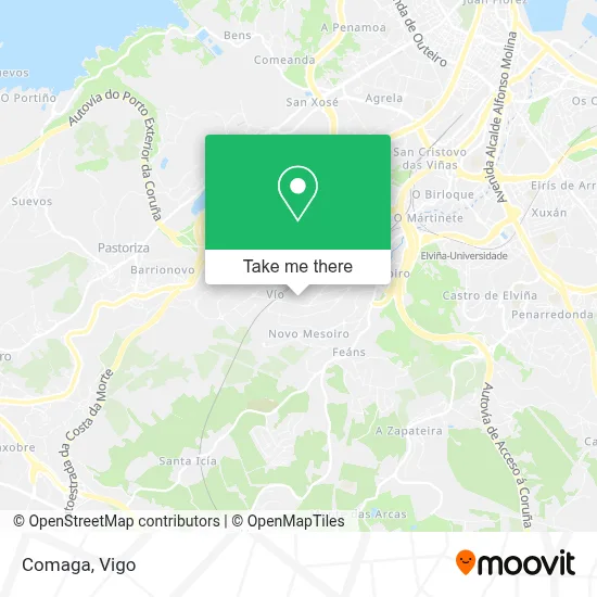 Comaga map