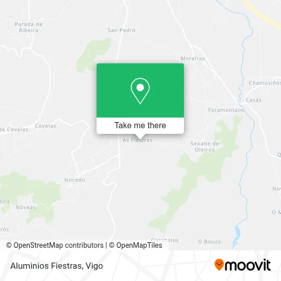 Aluminios Fiestras map