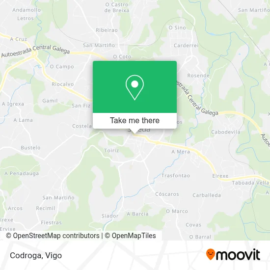 Codroga map