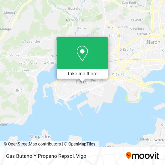Gas Butano Y Propano Repsol map