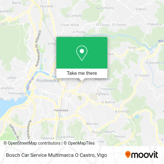 Bosch Car Service Multimarca O Castro map