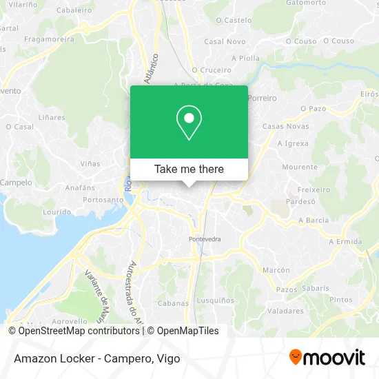 Amazon Locker - Campero map