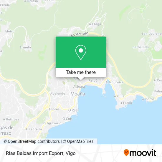 Rias Baixas Import Export map