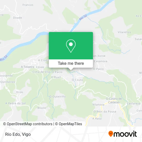 Río Edo map