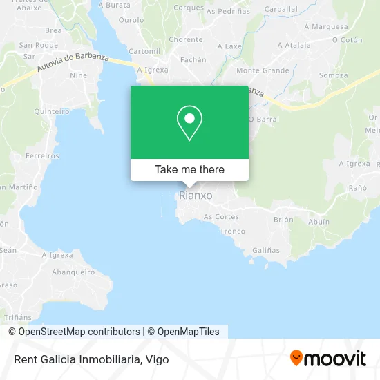 Rent Galicia Inmobiliaria map