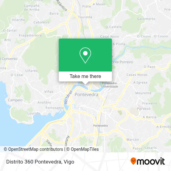 Distrito 360 Pontevedra map