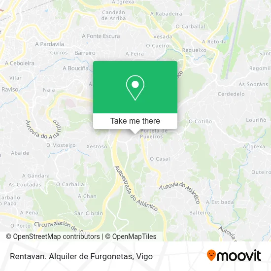 Rentavan. Alquiler de Furgonetas map