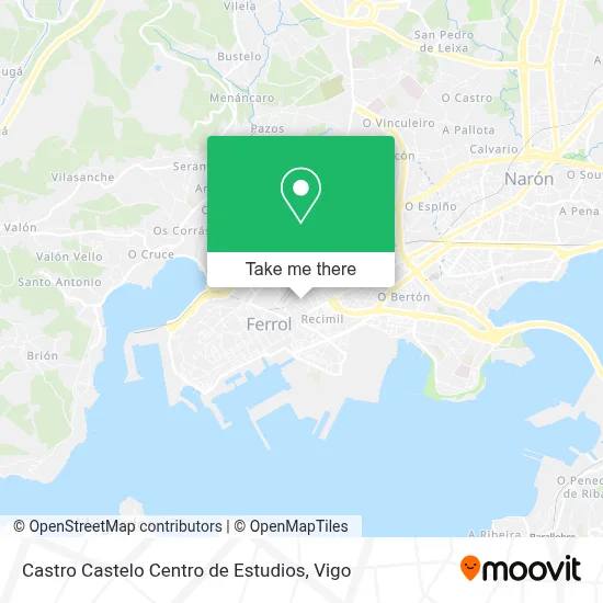 Castro Castelo Centro de Estudios map