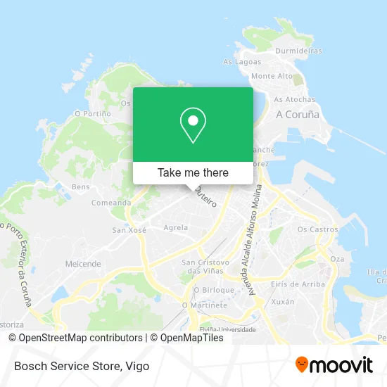 Bosch Service Store map