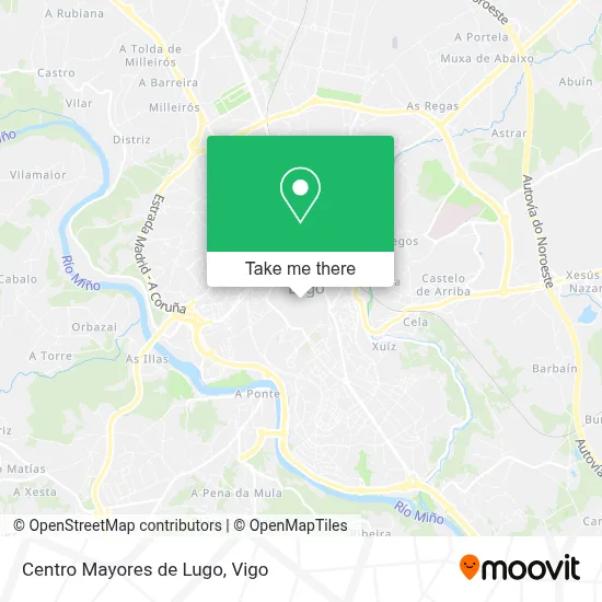 Centro Mayores de Lugo map