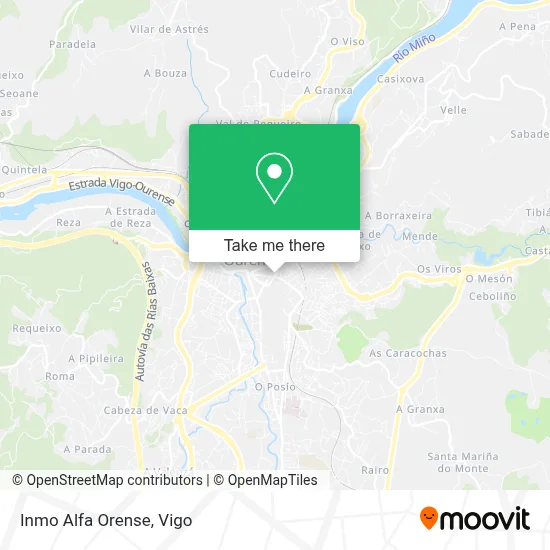 Inmo Alfa Orense map