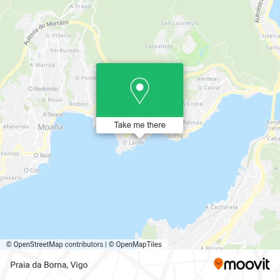 Praia da Borna map