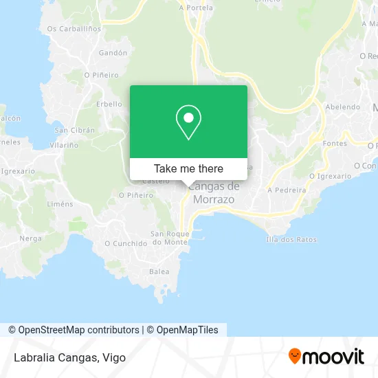 Labralia Cangas map