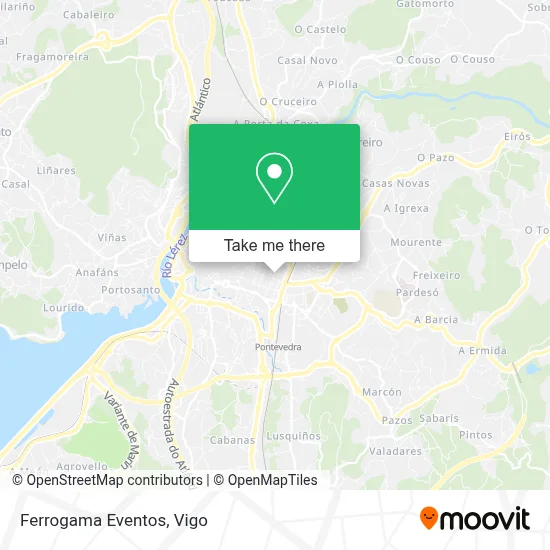 Ferrogama Eventos map