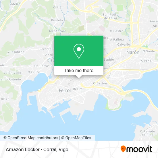 Amazon Locker - Corral map