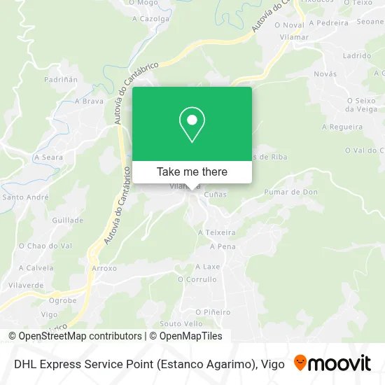 DHL Express Service Point (Estanco Agarimo) map