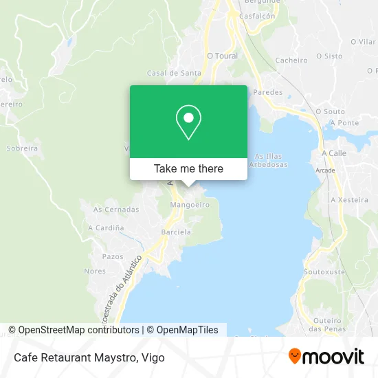 Cafe Retaurant Maystro map