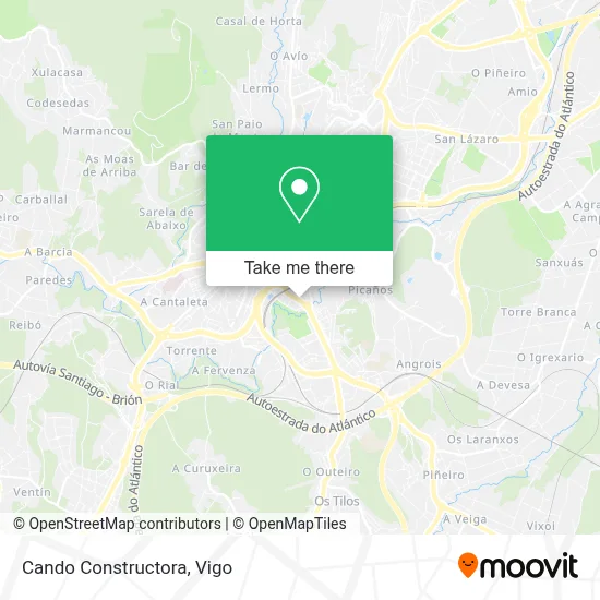 Cando Constructora map