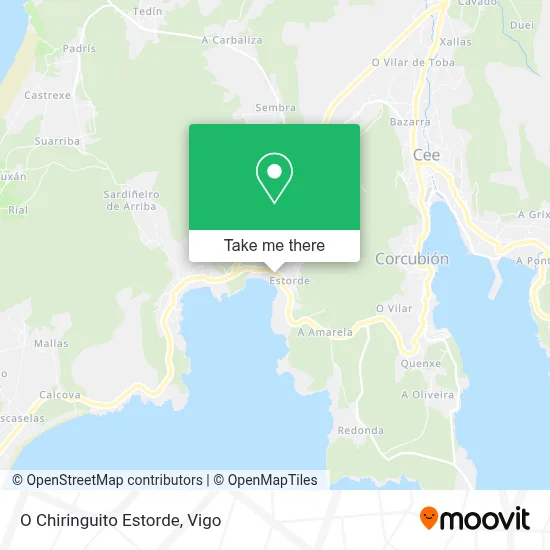 O Chiringuito Estorde map