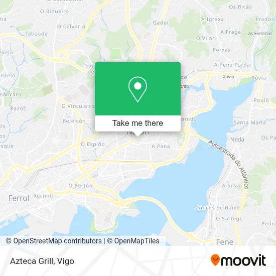 Azteca Grill map