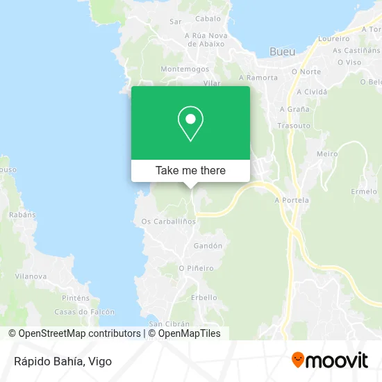 Rápido Bahía map