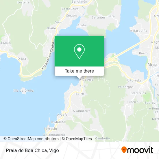 Praia de Boa Chica map