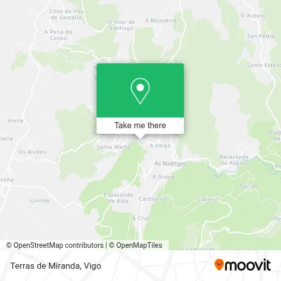 Terras de Miranda map