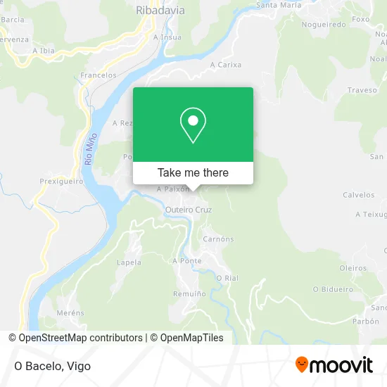 O Bacelo map