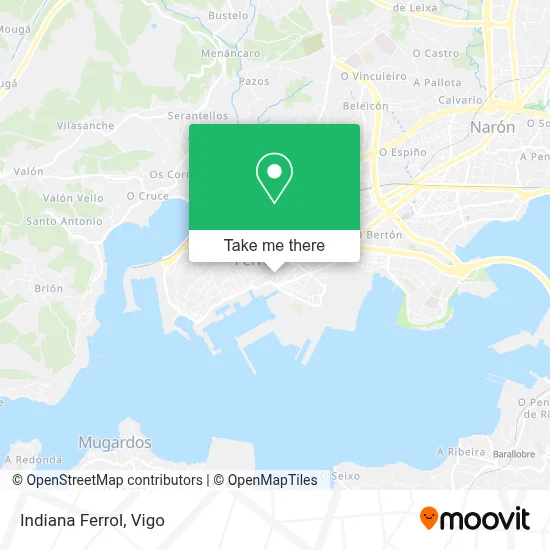 Indiana Ferrol map