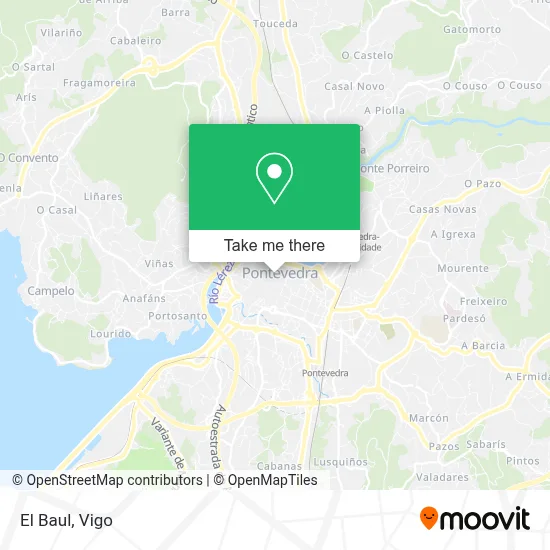 El Baul map