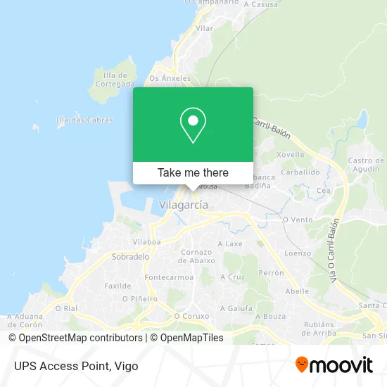 Ups Access Point map