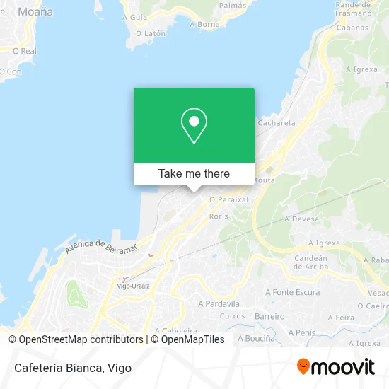 Cafetería Bianca map