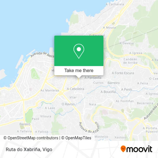 Ruta do Xabriña map