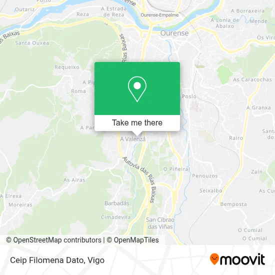 Ceip Filomena Dato map
