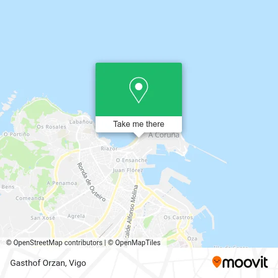 Gasthof Orzan map