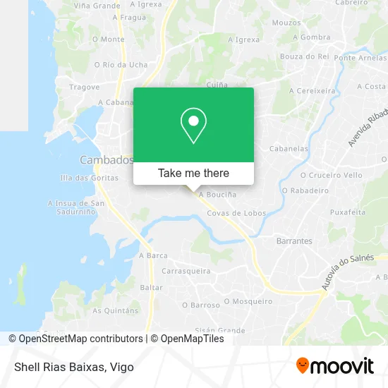 Shell Rias Baixas map