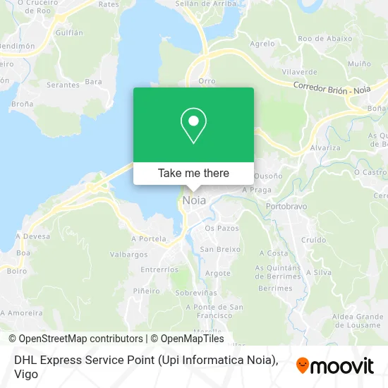DHL Express Service Point (Upi Informatica Noia) map