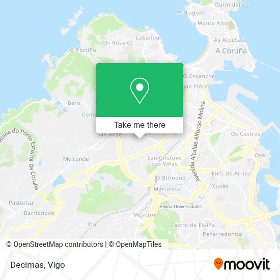 Decimas map