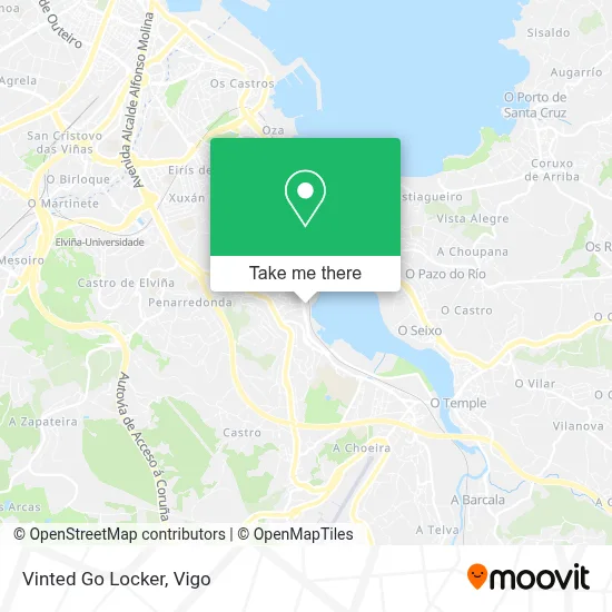 Vinted Go Locker map