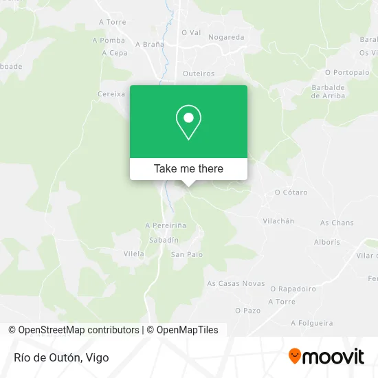 Río de Outón map