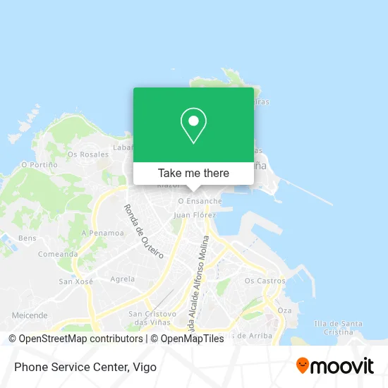 Phone Service Center map
