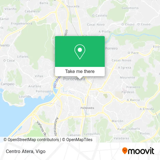 Centro Atera map