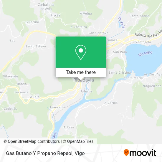 Gas Butano Y Propano Repsol map