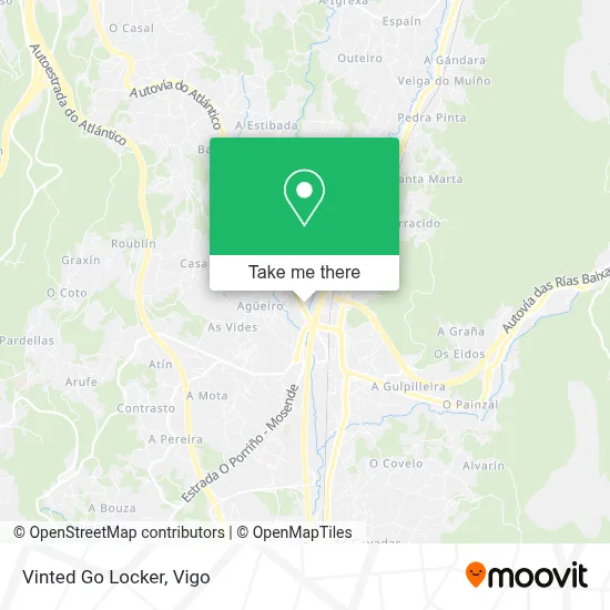 Vinted Go Locker map