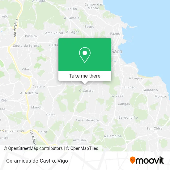 Ceramicas do Castro map