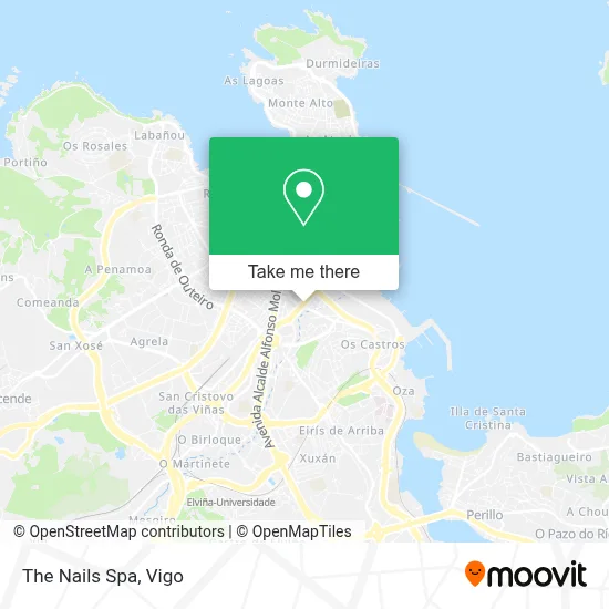 The Nails Spa map