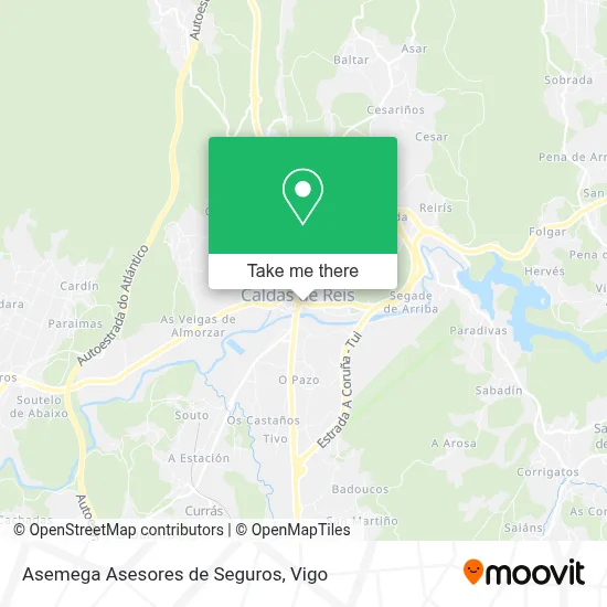 Asemega Asesores de Seguros map