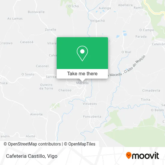 Cafeteria Castillo map
